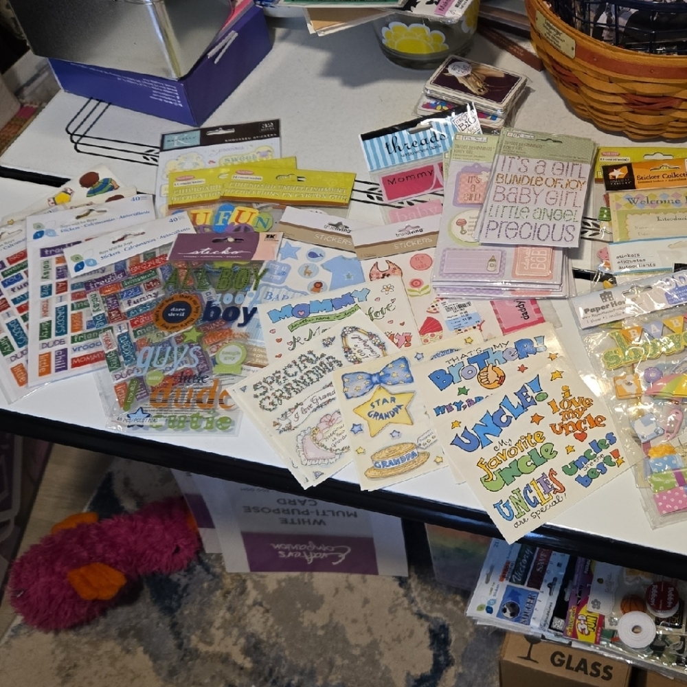 Large Lot Of Baby Girl/Boy And Mommy Stickers NEW